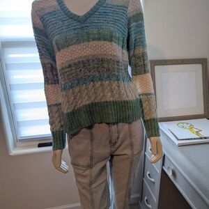 CAbi Multicolor V-Neck Sweater